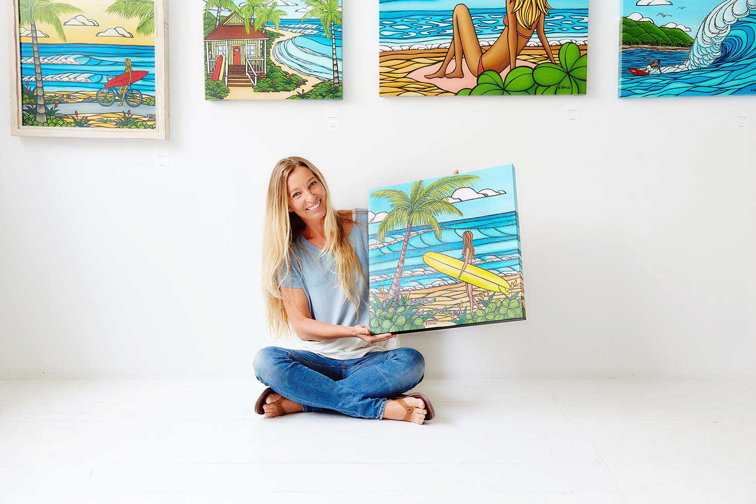 ヘザーブラウン アート haleiwa wa'a ヘザーブラウン アート haleiwa