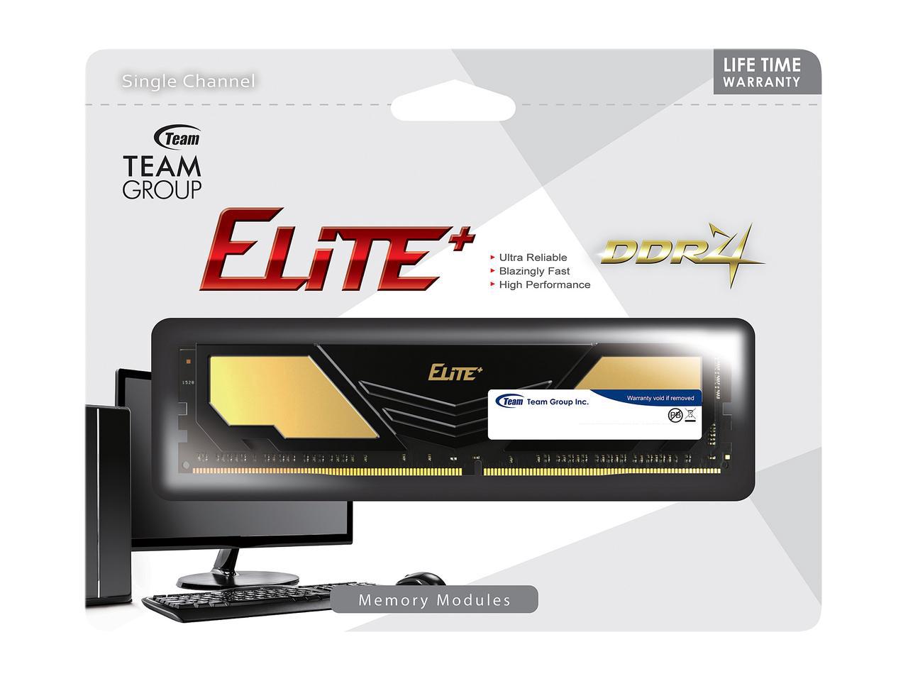 Team Elite Plus】DDR4-2666MHz16GB×2 ELITE PLUS DDR4 DESKTOP MEMORY