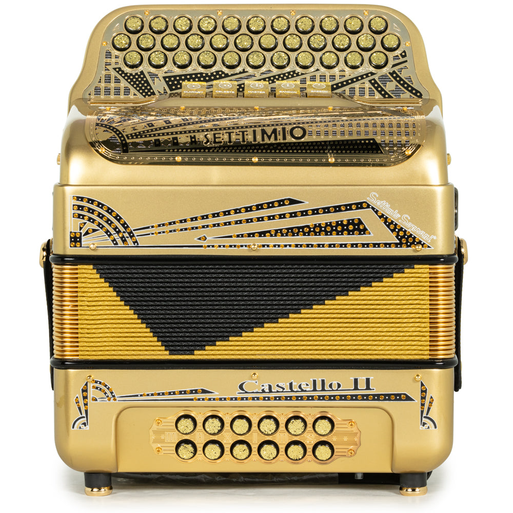 Settimio Soprani Castello II Ultra Compact 5 Switch Accordion EAD Gold