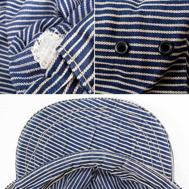 40's Lee ヒッコリーストライプ柄 ワークキャップmcp011a0810007180