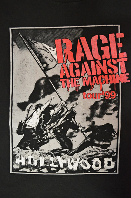 90's Rage Against The Machine TOUR Tシャツ - used&vintage box Hi-smile