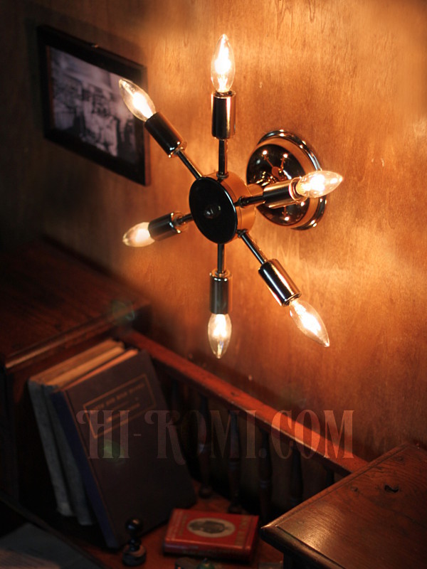 USAヴィンテージスプートニク6灯ブラケット/ミッドセンチュリー50