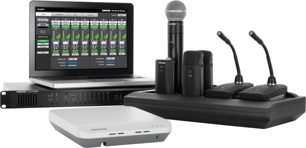 SHURE MXWANI4 オーディオネットワークインターフェース SHURE MXWANI4