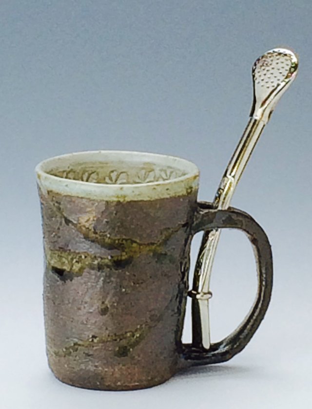 マテ壺、ボンビージャ、マテ茶3 点セット マテ壺・ボンビージャ・マテ