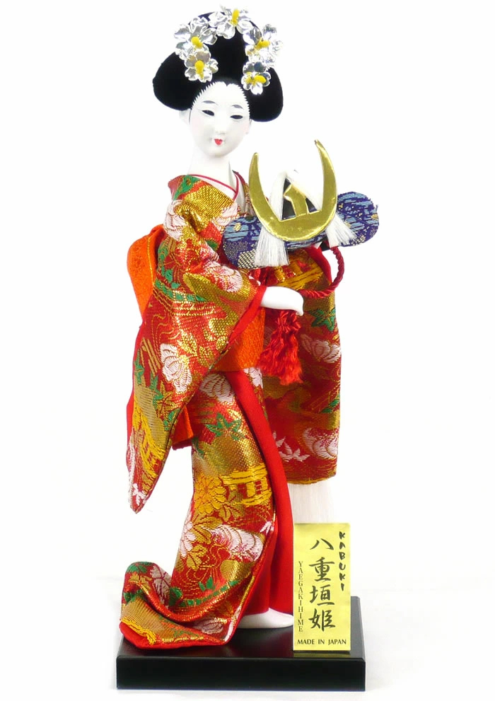 日本人形 【八重垣姫】4号 ケース入り【J004】 | 職人手作りの【秀光