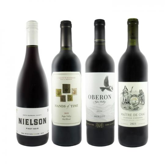 ワインセット】カリフォルニア赤ワイン4本セット