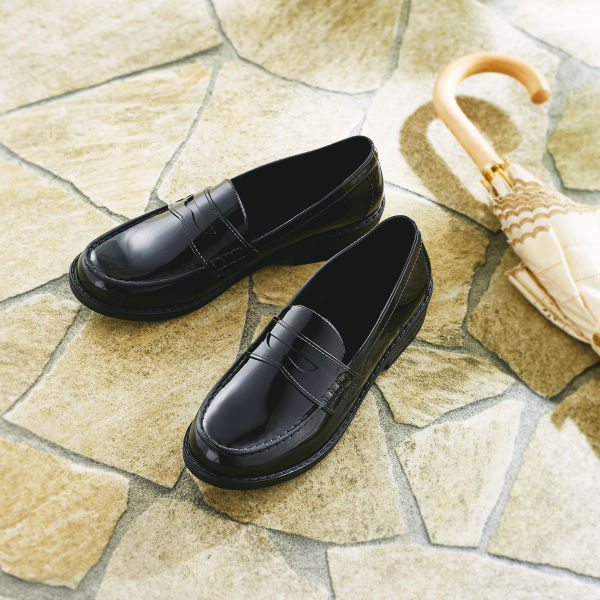 レディース防水ローファータイプレインシューズ | 激安靴の通販 ヒラキ