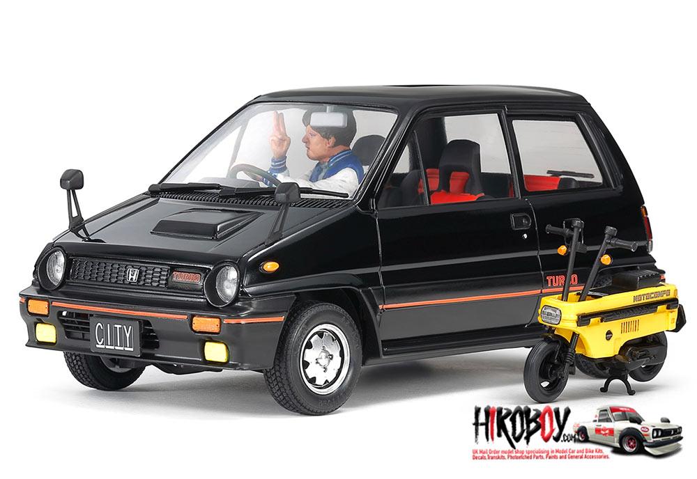1:24 Honda City Turbo with Motocompo & Figure - 24369 | TAM24369