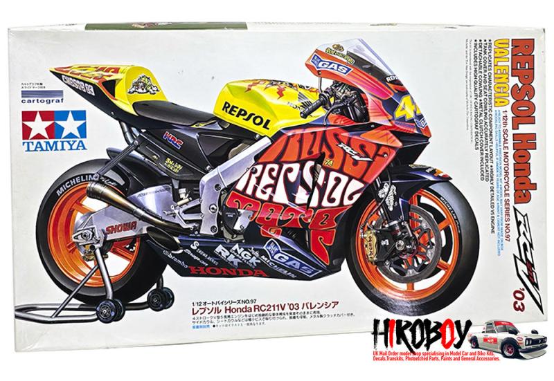 1:12 Honda RC211V Repsol '03 14097 | TAM14097 | Tamiya