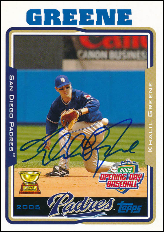 Khalil Greene - Trading/Sports Card Signed | HistoryForSale Item