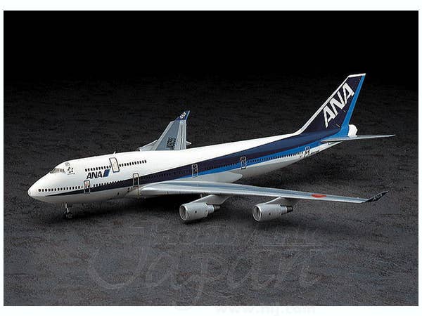 マリンジャンボ 747-400D ANA 【木造模型】 スケール 1/200 マリン