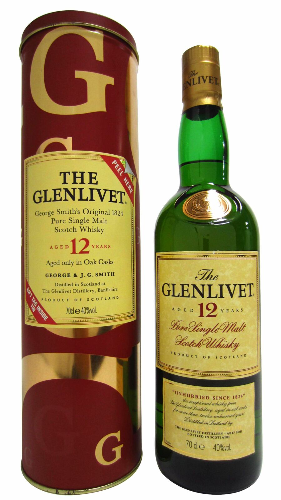 GLENLIVET（グレンリベット12年シングルモルト旧 43% 1000ml THE