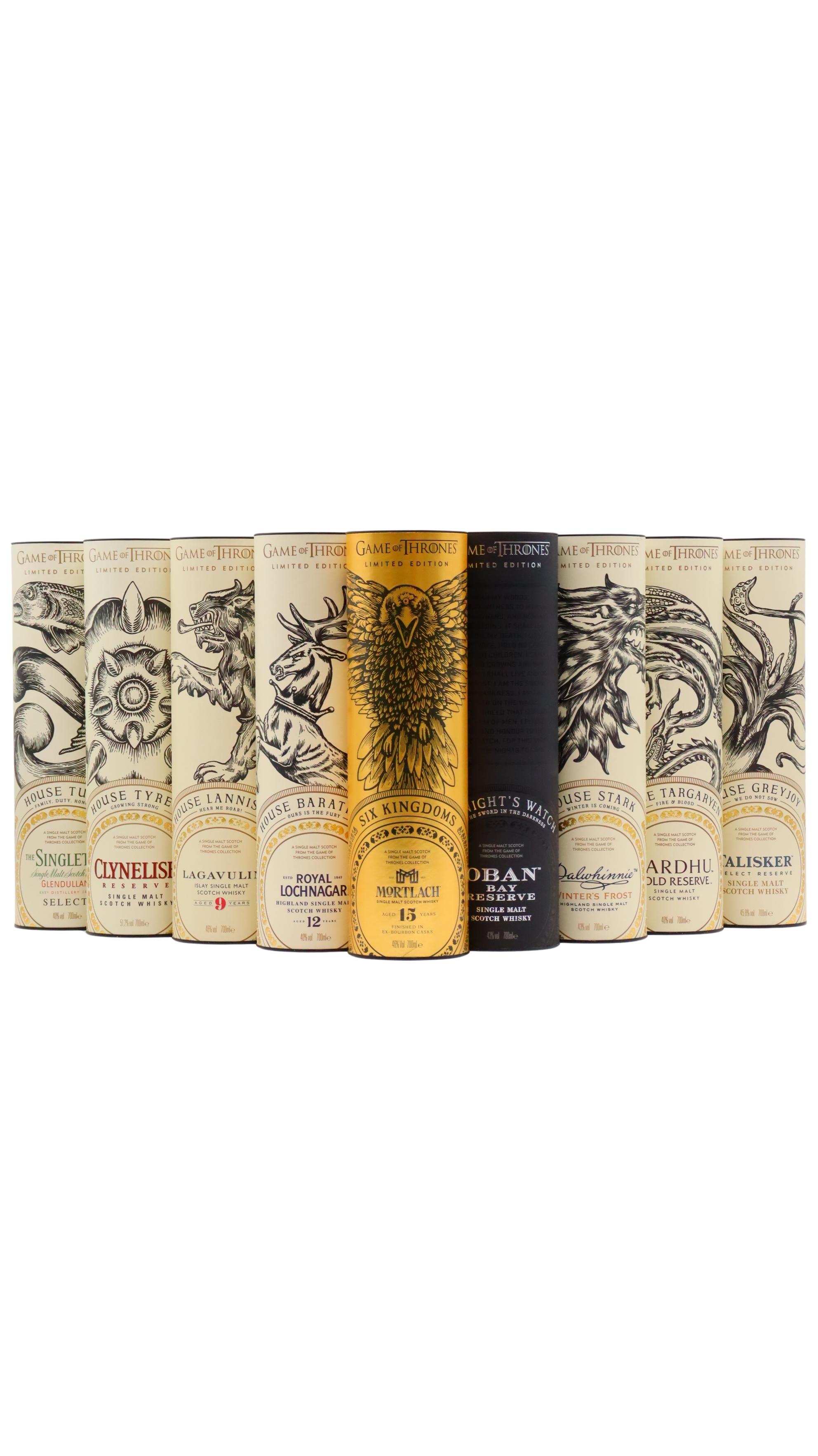 Game Of Thrones - Complete Collection Whisky 70cl x 9 51% ABV (9 x