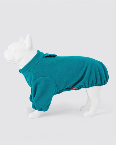 Outdoor Fleece Dog Jacket - Teal Green – Hugo & Hudson London