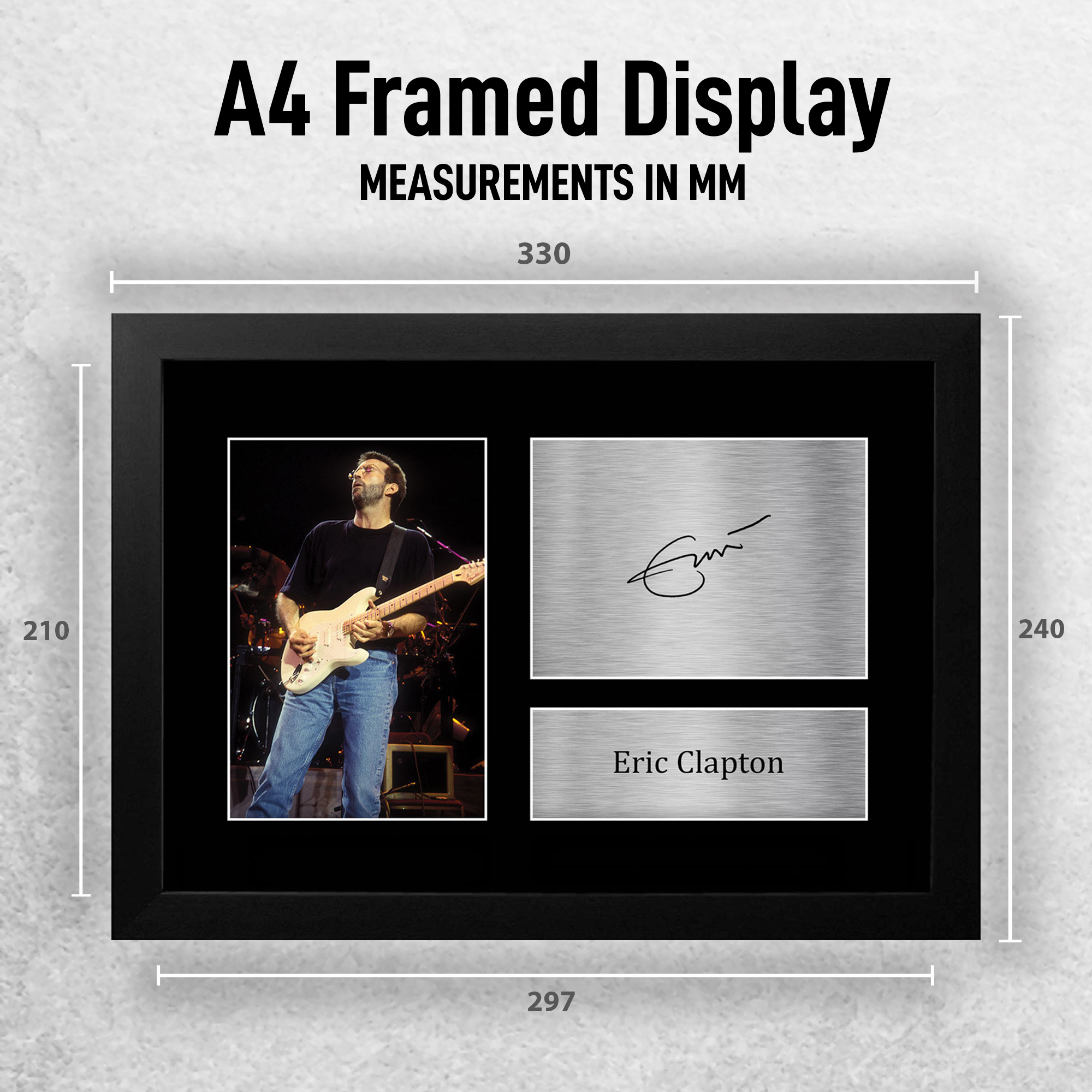 Eric Clapton Signed Pre Printed Autograph A4 Photo Gift For a Rock