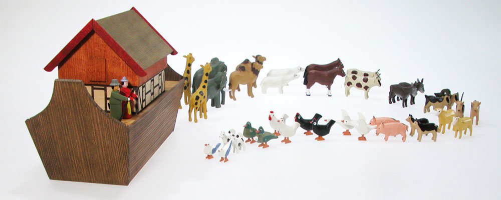 ドイツ製 ヴェルナー工房 Werner Wノアの方舟 木製 動物 置物 人形