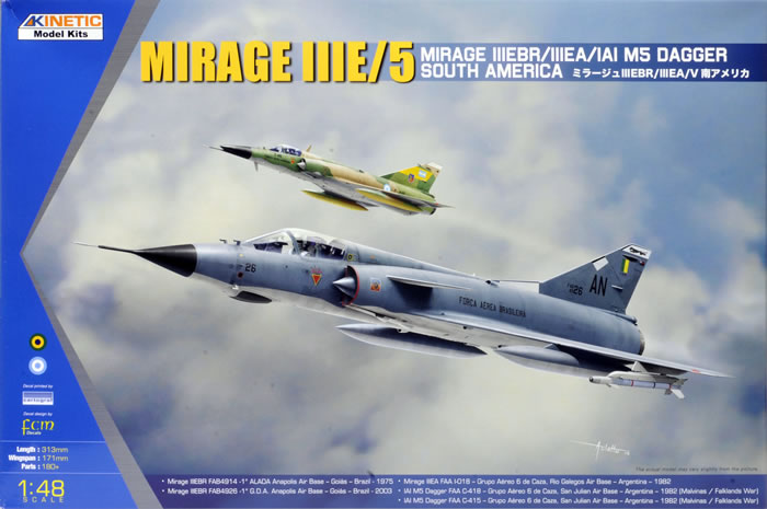 Mirage IIIE/5 Review by Brett Green (Kinetic Model Kits 1/48)