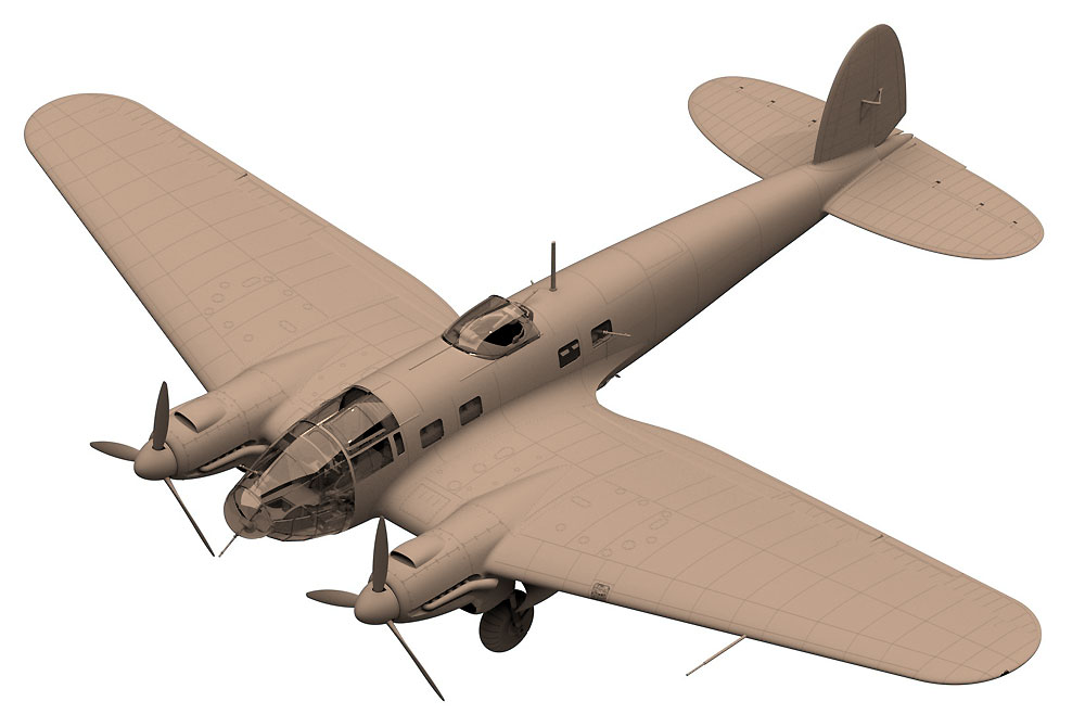 ICM 1/48 ハインケル He111H-3 爆撃機 ナチスドイツ 48261