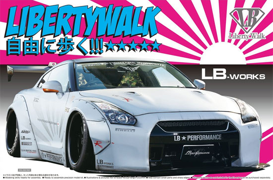 アオシマ LBワークス R35 GT-R Ver.2 1/24 リバティーウォーク 010