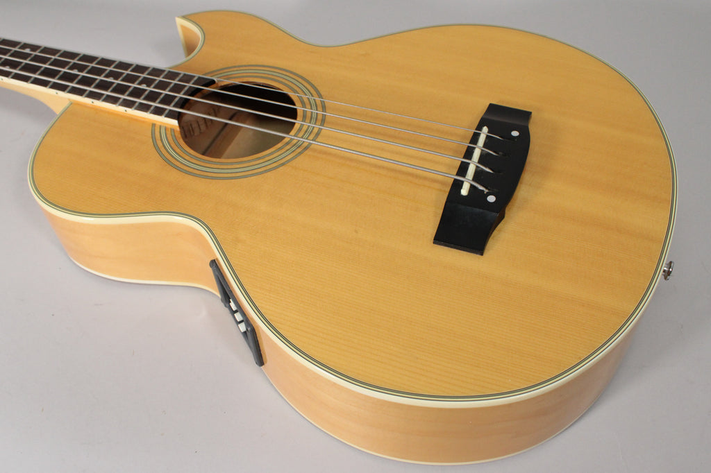 Washburn Vantage VB30CE Acoustic-Electric Cutaway Bass Natural w