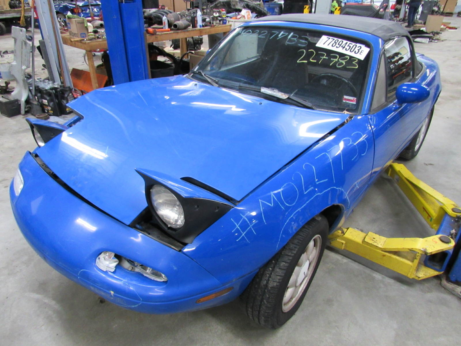 91 Mazda Miata 1.6 5-Speed 222K Mariner Blue In For Parts 1/23/24