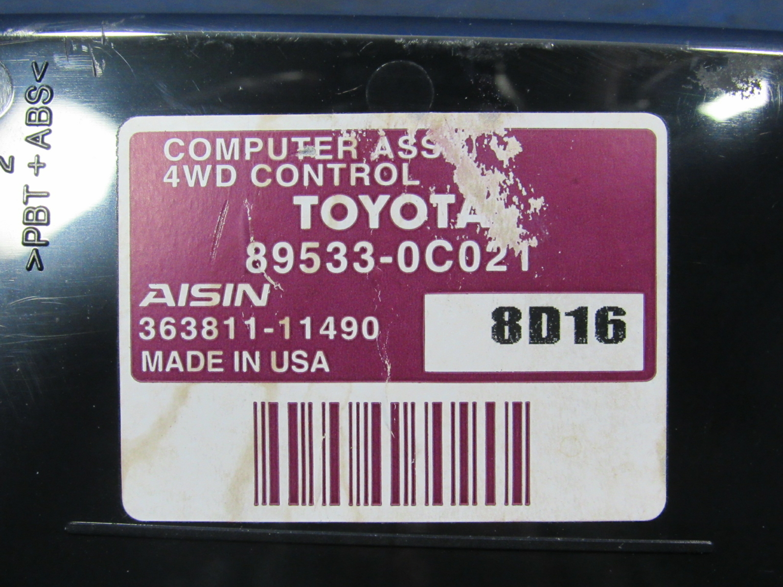 08-11 Toyota Sequoia Transfer Case Control Module Computer 89533