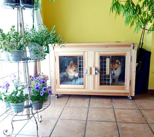 犬小屋製作工房K - 木製防音の犬小屋 1100