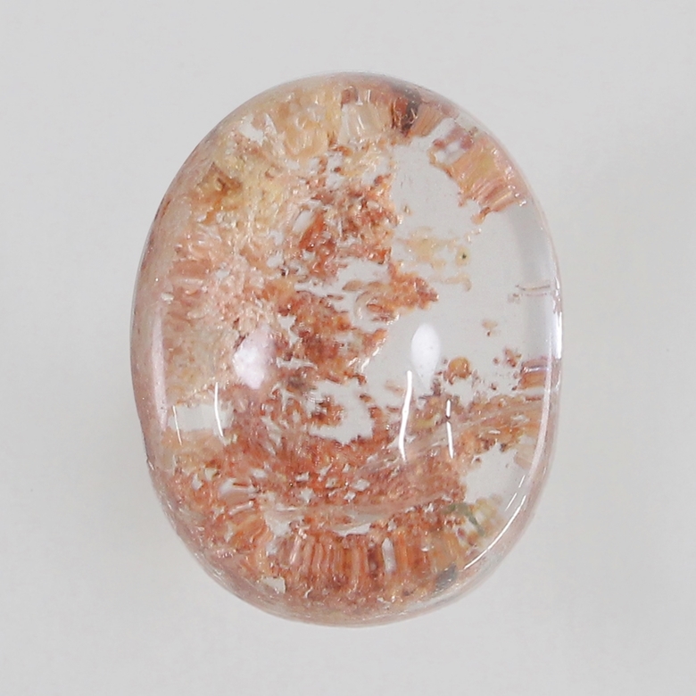 T1034ピンクホワイトガーデンクォーツ原石ルチル針瑪瑙共生ラダー虹