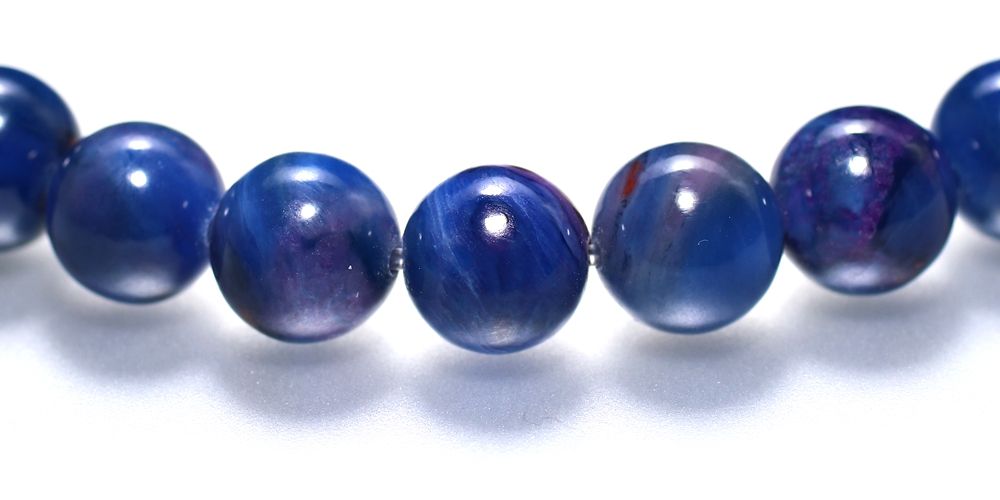 トップクォリティ]ブルースギライトブレスレット/リクトライト（約8mm