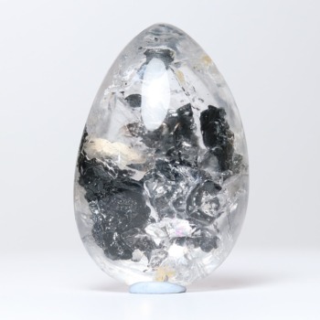 トップクォリティ]マダガスカル産水入り水晶ルース（グラファイト内包