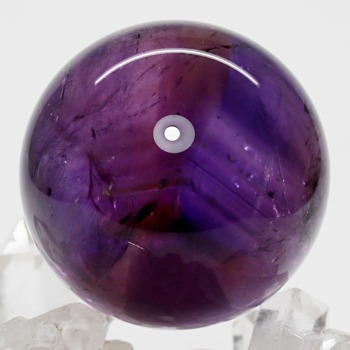 高品質]ロマネサイトインアメジスト丸玉/スフィア（直径40.9mm