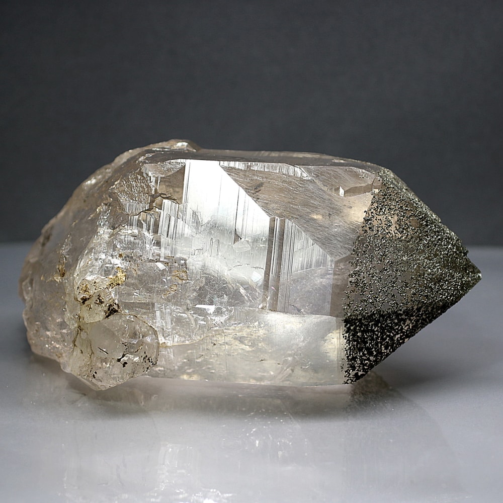 ガネッシュヒマール/ラパ産]ヒマラヤ水晶原石ナチュラルポイント/水