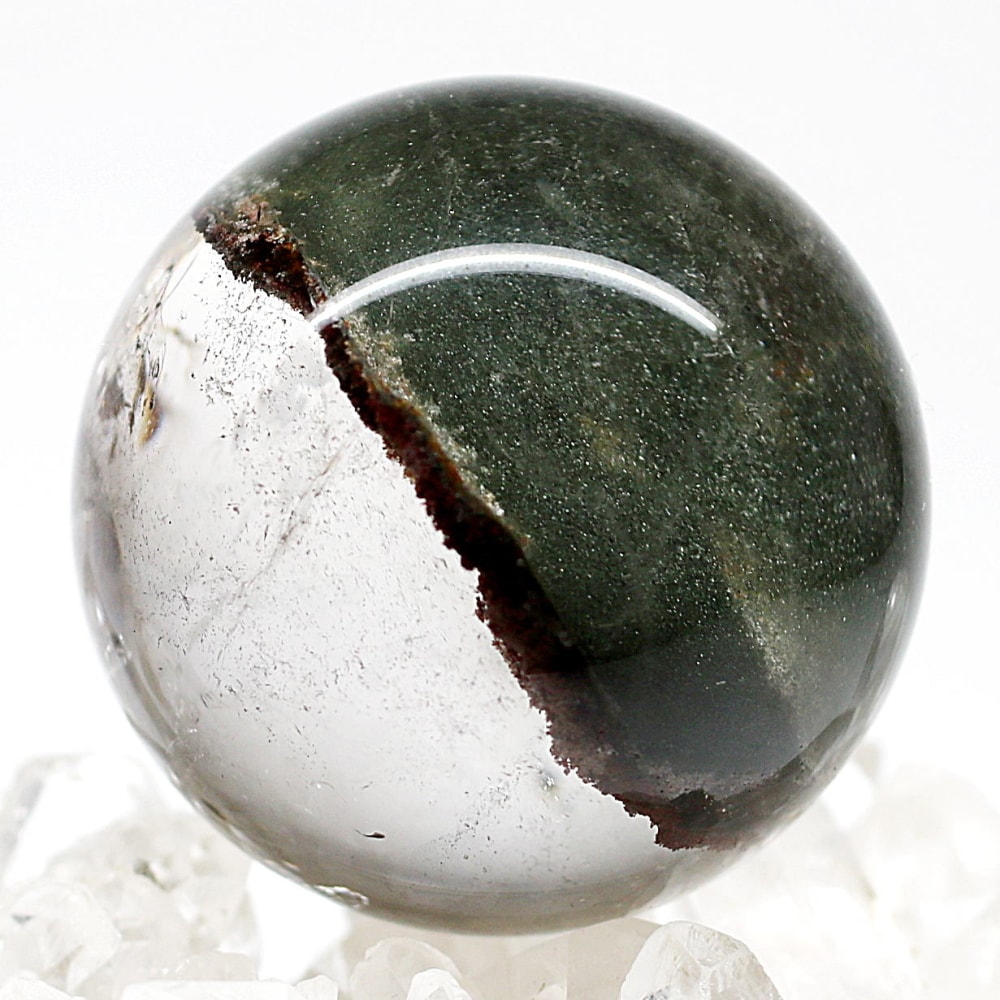 台座付 ガーデンクォーツ ガーデン水晶 スフィア 丸玉 鑑賞石