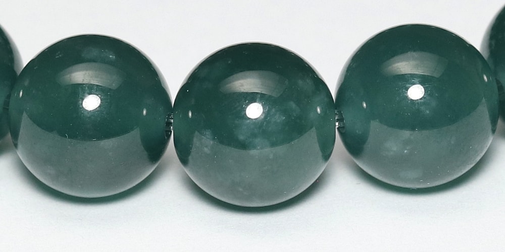 高品質]グアテマラ産ヒスイブレスレット/天然翡翠（約10mm玉） - 埼玉