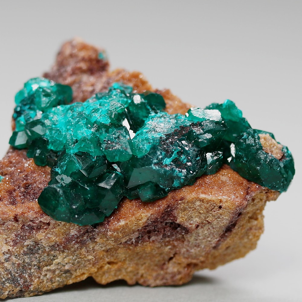 コンゴ産]ダイオプテーズ結晶原石/母岩付き（22.8g） - 埼玉県吉川市の