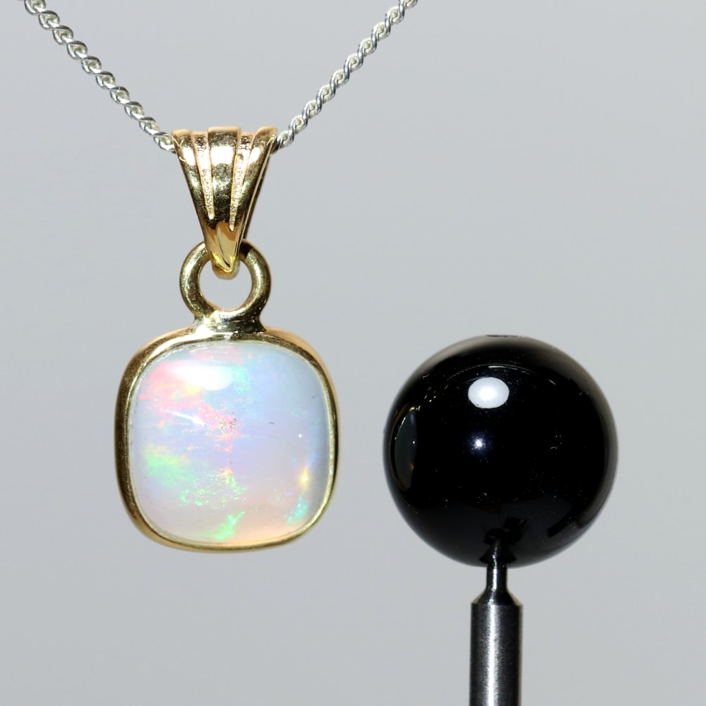 エチオピアオパールペンダントトップ（シルバー925/ゴールドメッキ