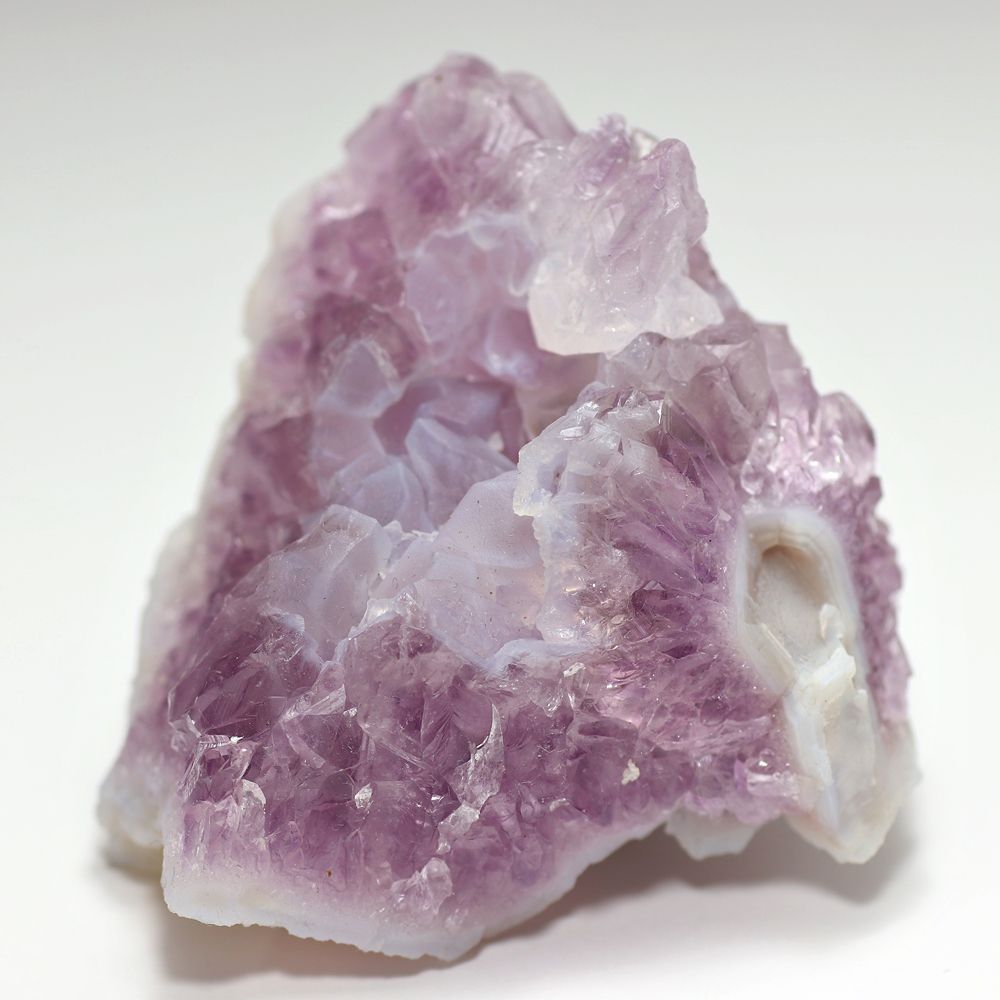 インド/カルール産]アメジストクラスター/原石（ラベンダーカラー
