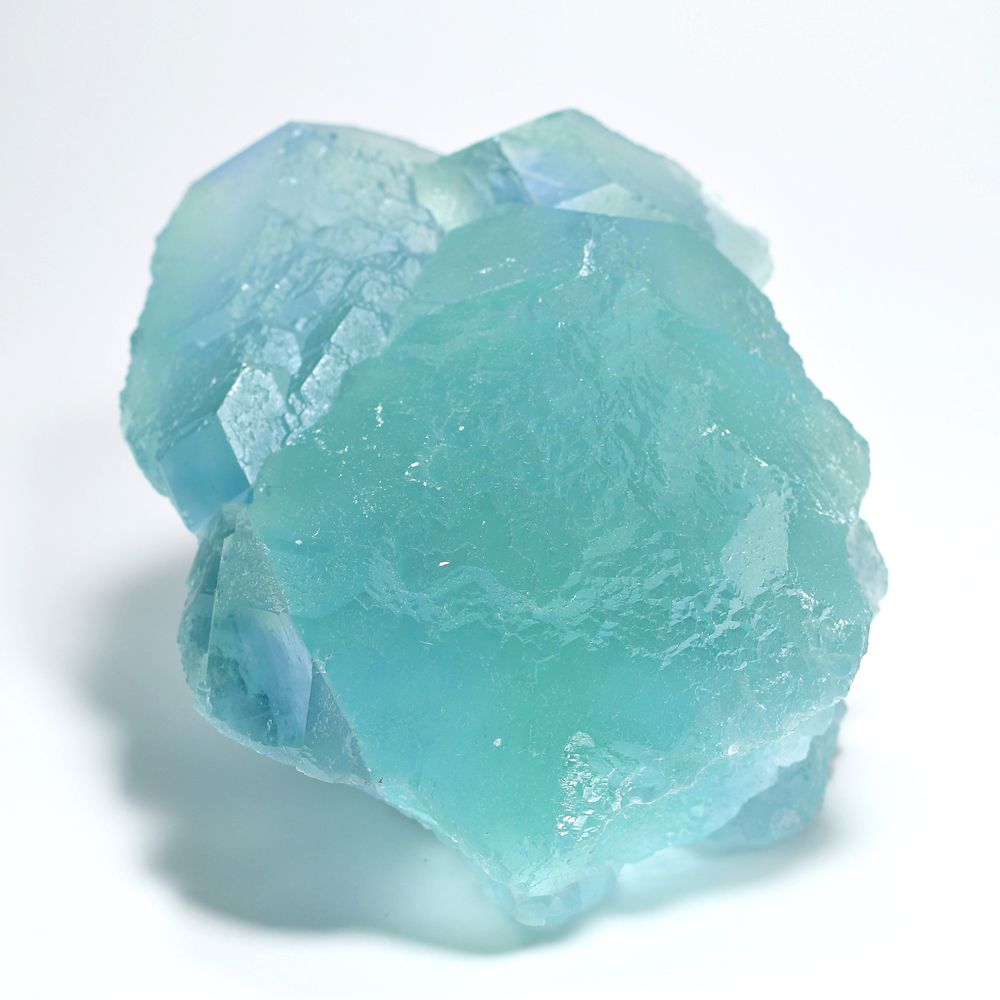 中国/福建省産グリーンフローライト結晶原石（天然蛍石/大型1.72kg