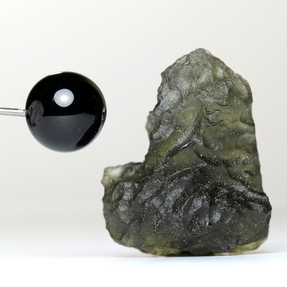 高品質・チェコ共和国産]天然モルダバイト原石（6.5g） - 埼玉県吉川市