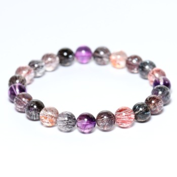 高品質++]ミックススーパーセブンブレスレット（約6.5mm玉） - 埼玉県