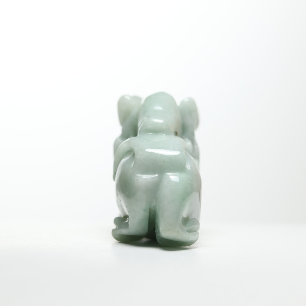 ミャンマー産]天然ヒスイ彫刻/翡翠（貔貅/ヒキュウ） - 埼玉県吉川市の