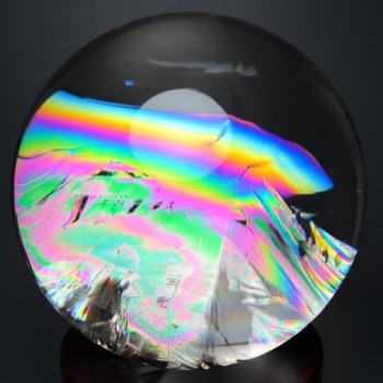 最高品質]ブラジル産レインボー水晶玉/アイリスクォーツスフィア（大玉