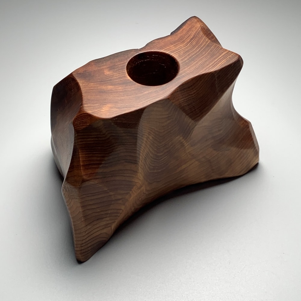 日本/屋久島産]オリジナル屋久杉台座/水晶置き台（天然石