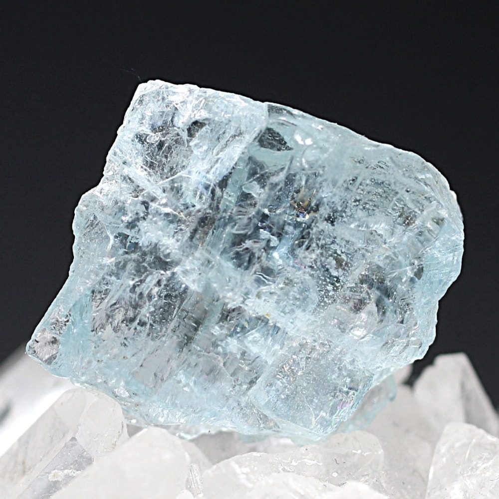 天然石 アクアマリン 結晶 7 原石 水晶 素材 鉱物標本 宝石