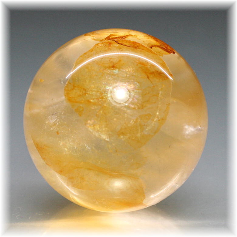 マダガスカル産]ライモナイトインクォーツ丸玉/スフィア - 埼玉県吉川