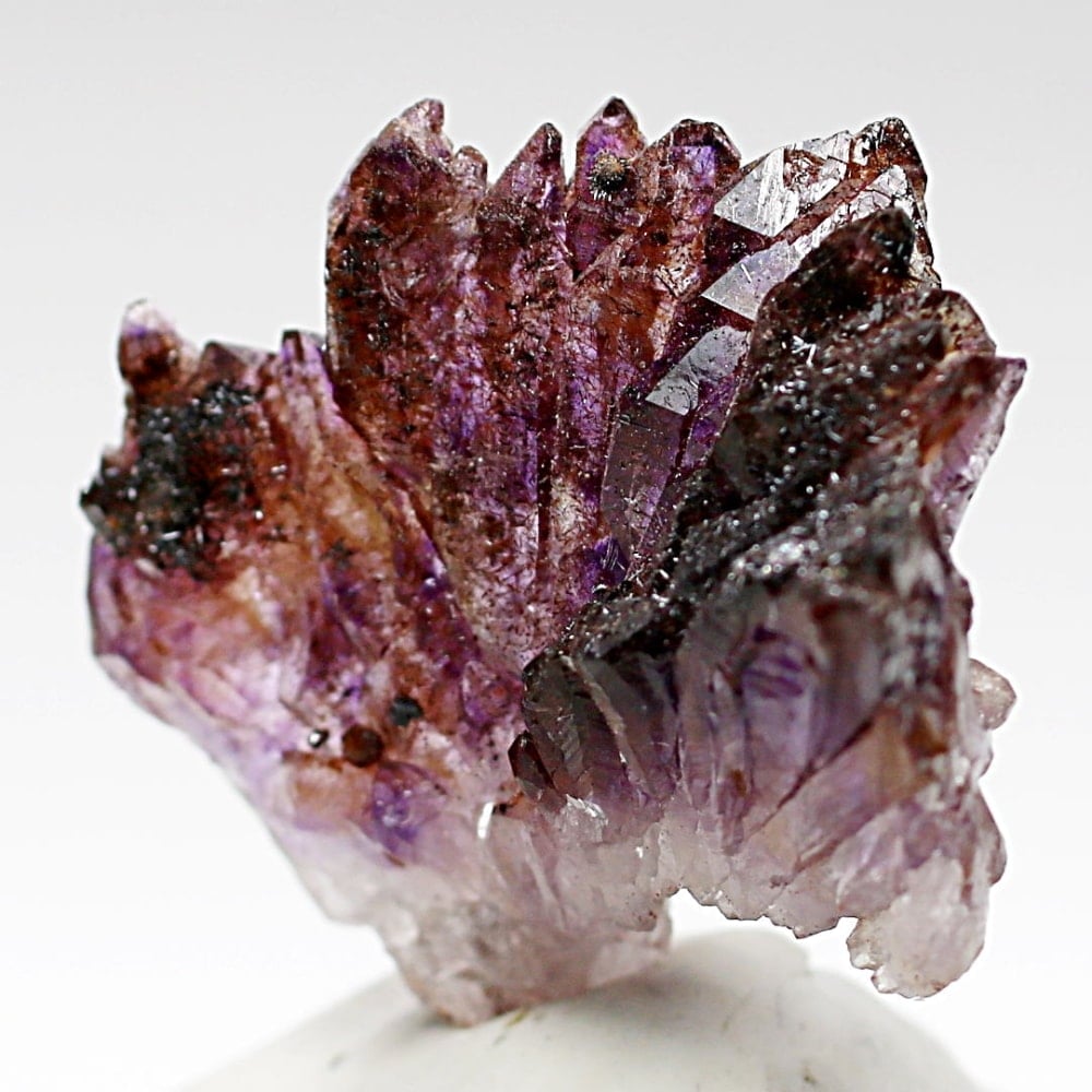 インド/カルール産]フラワーアメジストクラスター/原石（レピドクロ