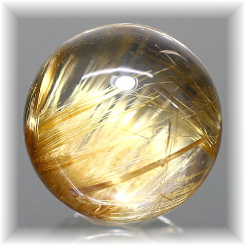 最高品質]ゴールドルチルクォーツ丸玉/スフィア - 埼玉県吉川市の