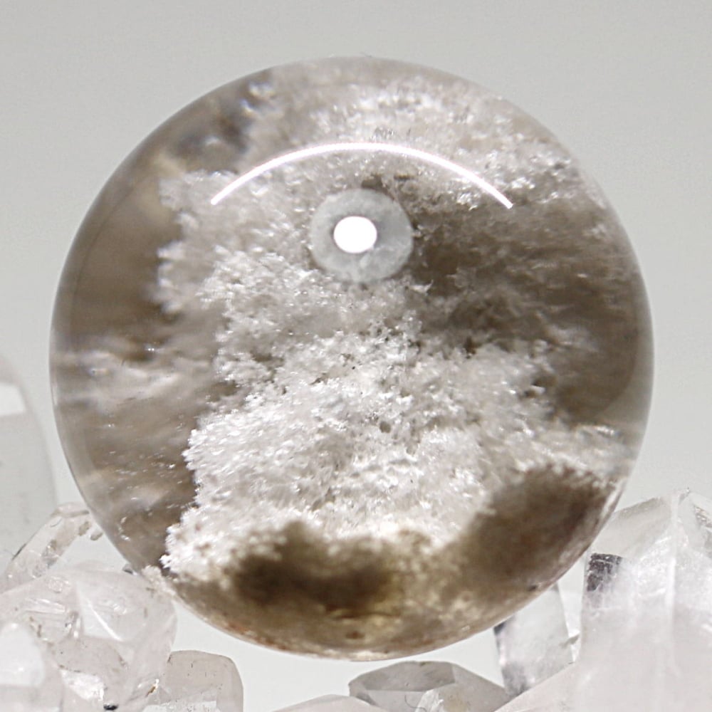 高品質]ガーデンクォーツ丸玉/ガーデン水晶スフィア（直径34.5mm/希少