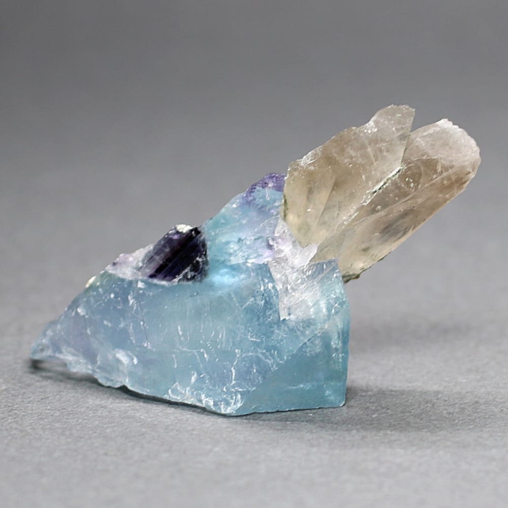 希少共生石！中国/湖南省]瑶崗仙鉱山(ヤオガンシャン)産フローライト