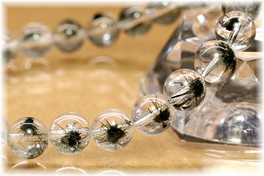 高品質]ホーランダイトインクォーツブレスレット（約8mm玉） - 埼玉県